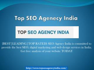 Top SEO Agenecy India