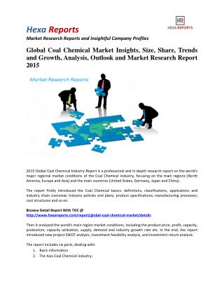 Global Coal Chemical Market Share | 2015 Industry Research Report By Hexa Reports