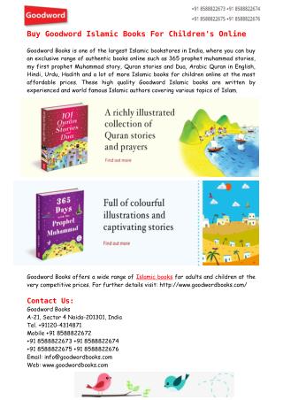 Buy Goodword Islamic Books For Children's Online