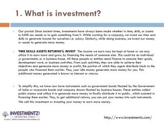 What Is Investmentz