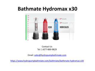 bathmate hydromax x30