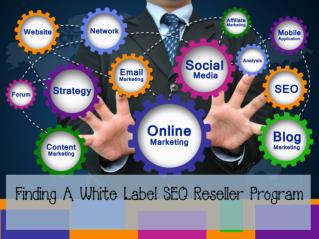 Finding A White Label SEO Reseller Program