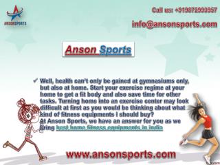 Anson Sports- A Leading Online Fitness Equipment Stores in India