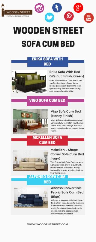 Buy Sofa with Bed Online in India@ Wooden Street