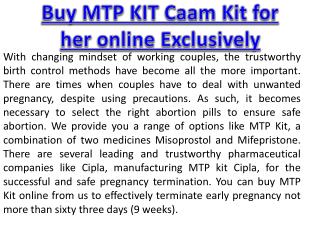 Buy MTP KIT Caam Kit for her online Exclusively