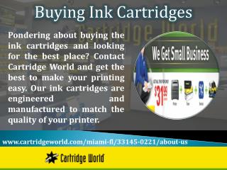 Buying Ink Cartridges