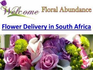 Find online delivery of flower in South Africa