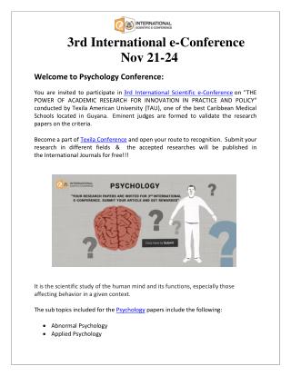 Psychology Conference