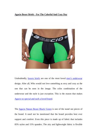 Agacio Boxer Briefs - For The Colorful And Cozy Day