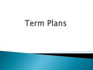 Compare Term Plans, Buy the Best