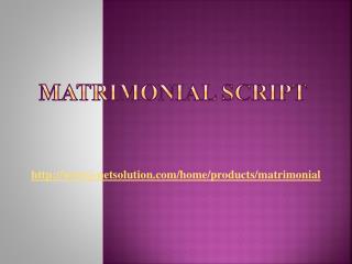 Matrimonial Script - i-Netsolution