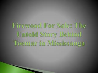 Firewood For Sale: The Untold Story Behind Toemar in Mississauga