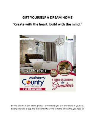 GIFT YOURSELF A DREAM HOME