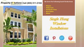 Single Hung Window Installations