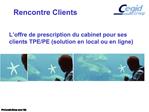 Rencontre Clients