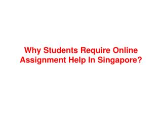 Online Assignment Help in Singapore by Experts