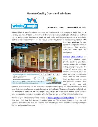 German Quality Doors and Windows