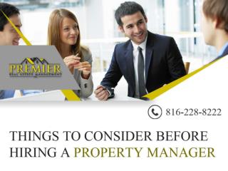 What you need to know before hiring a Property Manager