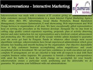 seo service provider in india | EnKonversations