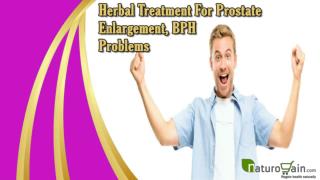 Herbal Treatment For Prostate Enlargement, BPH Problems