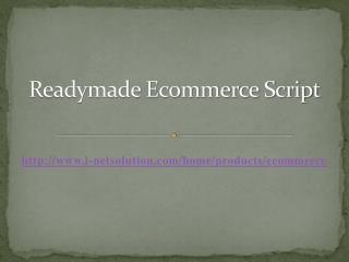 Readymade Ecommerce Script – i-Netsolution