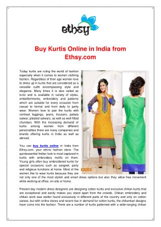 Buy Kurtis Online