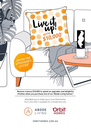 Get $10,000 Bonus with Abode Living Homes at Orbit Homes