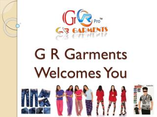 G R Garments – Boys Wear Supplier – Girls Wear Manufacturer – Ladies Wear Exporter