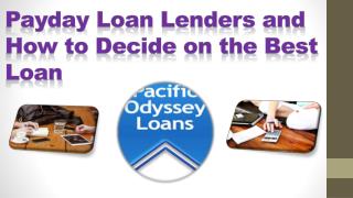 Best Payday Loan Lenders