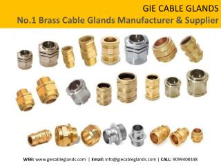 GIE CABLE GLANDS - No.1 Brass Cable Glands Manufacturer in India
