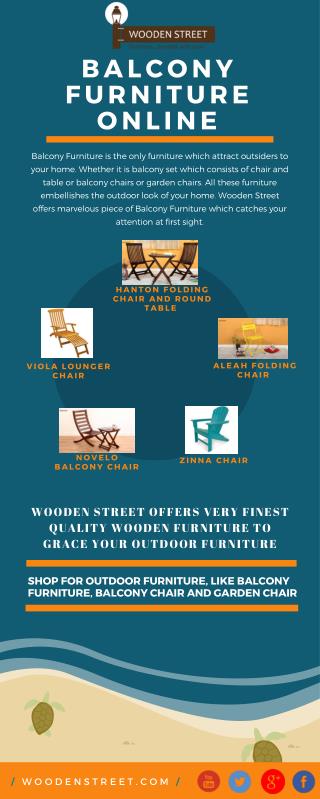 Balcony Furniture Available Online In India @ Wooden Street