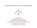 Conceptual Granularity, Fuzzy and Rough Sets