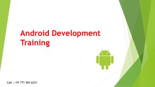 Android Development Training