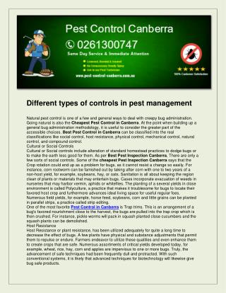 Pest control canberra