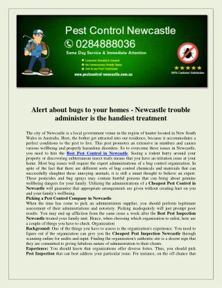 Pest Control Newcastle