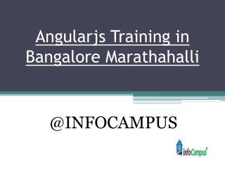 Angularjs Training in Bangalore Marathahalli