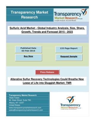 Alterative Sulfur Recovery Technologies Could Breathe New Lease of Life into Sluggish Market.pdf