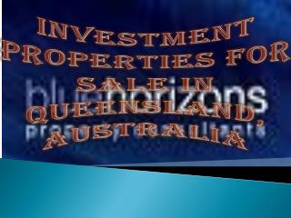 Investment Properties For Sale in Queensland, Australia