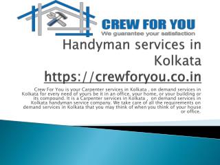 Best Handyman Service in Kolkata