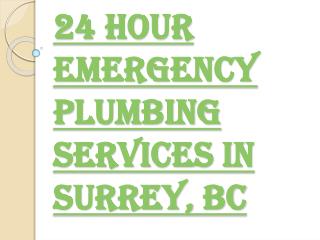 Surrey's Best Emergency Plumbing Services