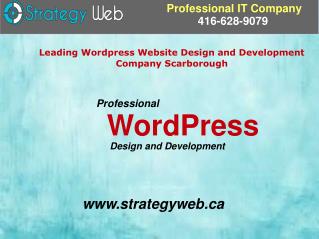 Leading Wordpress Website Design and Development Company Scarborough