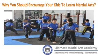 Why You Should Encourage Your Kids To Learn Martial Arts?