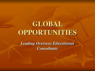Study Abroad|Foreign Education Career Consultants|Higher Education Consultants