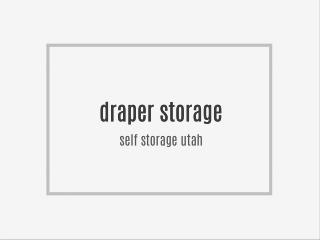 self storage utah
