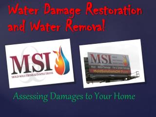 Water Damage Restoration and Water Removal