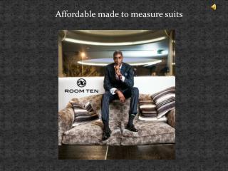 Affordable made to measure suits
