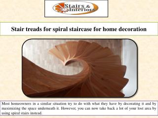 Stair treads for spiral staircase for home decoration