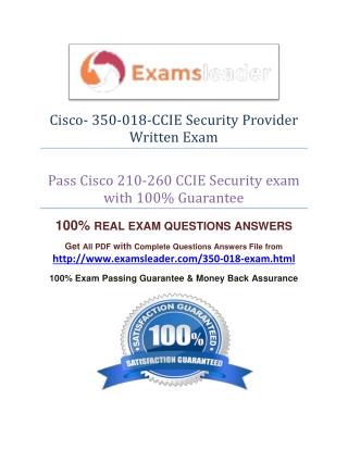 Cisco 350-018 Exam Question Answer