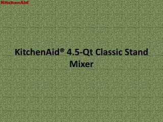 KitchenAid 4.5-Qt Classic Stand Mixer