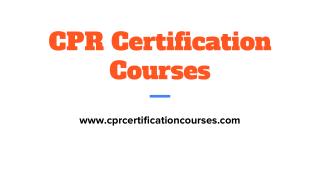 Online CPR Certification In New York